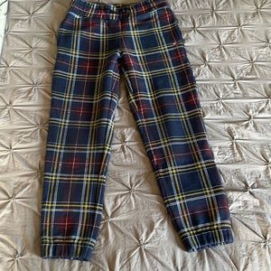 Plaid Jogger pants